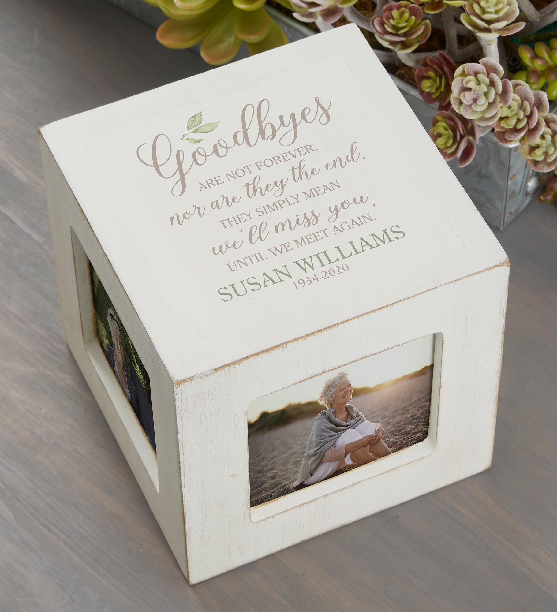 Goodbye Memorial Personalized Photo Cubes